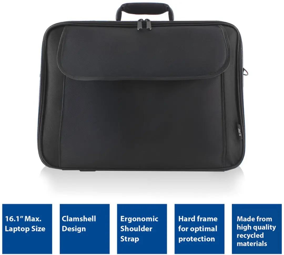 ACT Office AC8500 Laptoptas 16,1" - Zwart