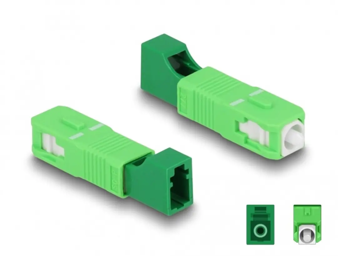 Delock Optical Fiber Hybrid Coupler SC-LC Groen