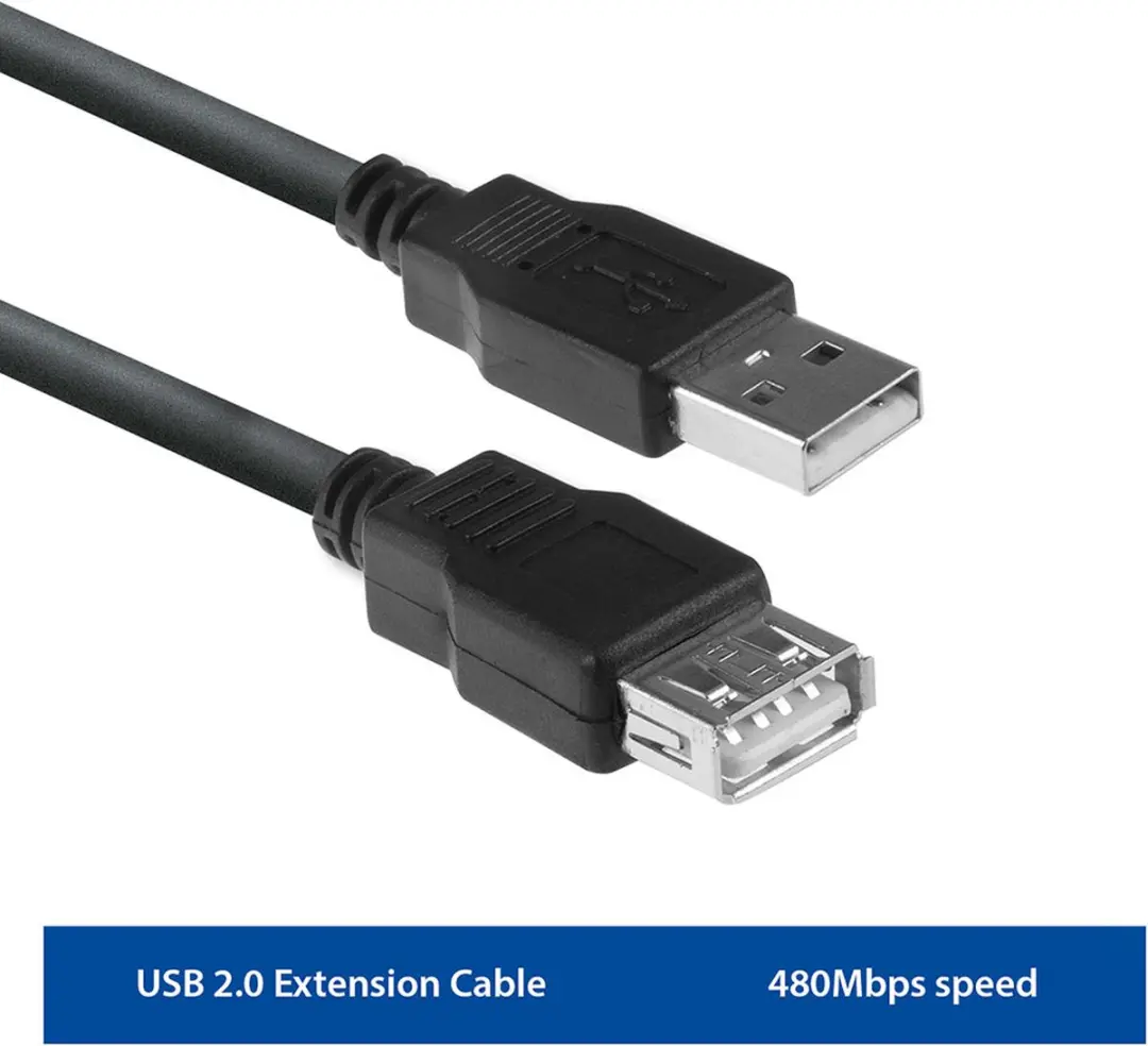 Ewent EW9624 USB-kabel - Zwart