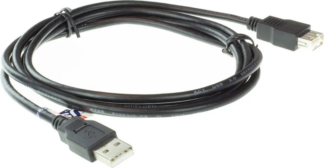 Ewent EW9624 USB-kabel - Zwart