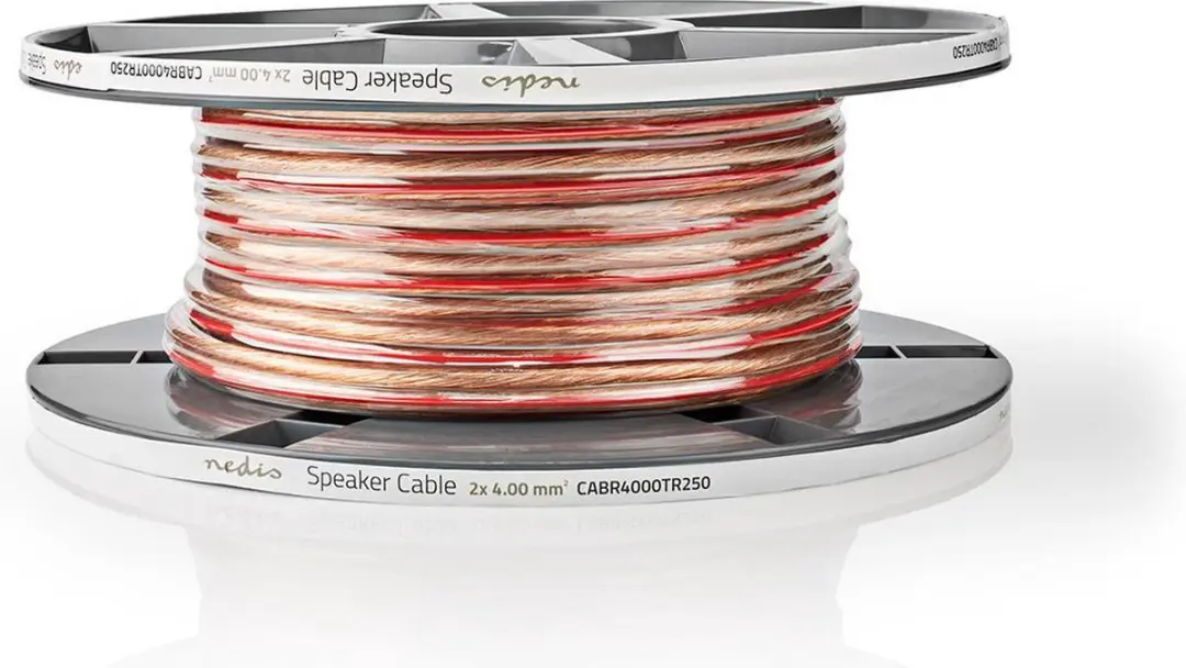 Nedis Speaker-Kabel CABR4000TR250 - 2x4.00mm² - 25m - Transparant