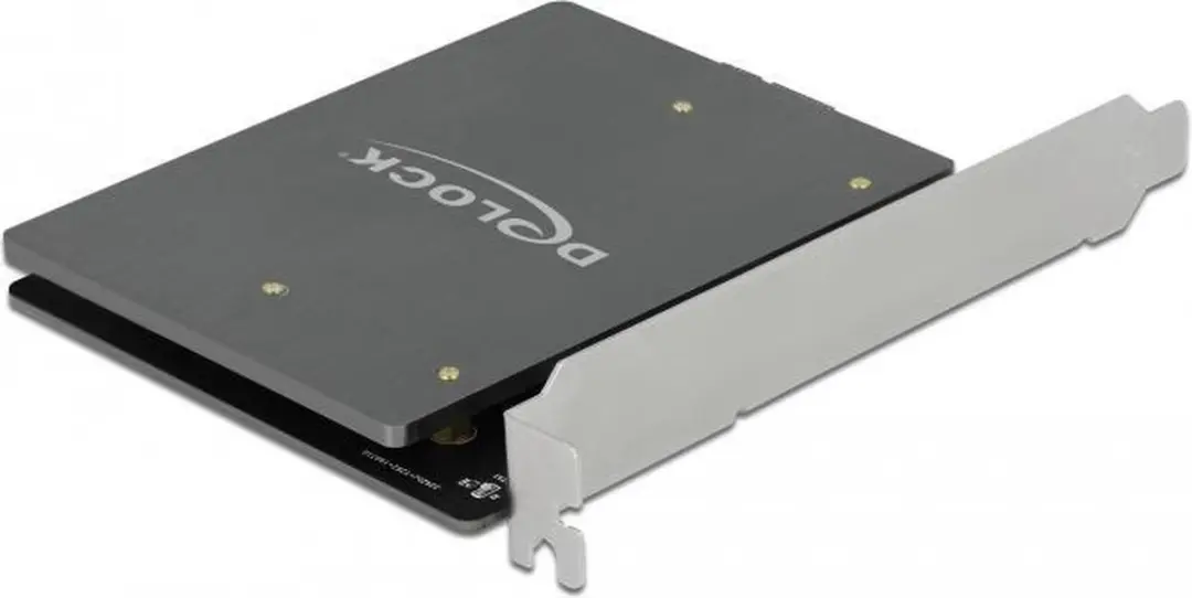Delock PCIe x1 naar 2x M.2 Key B - Zwart