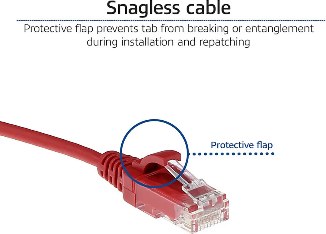 ACT DC9507 Rode CAT6 Patchkabel 7m - Snagless RJ45