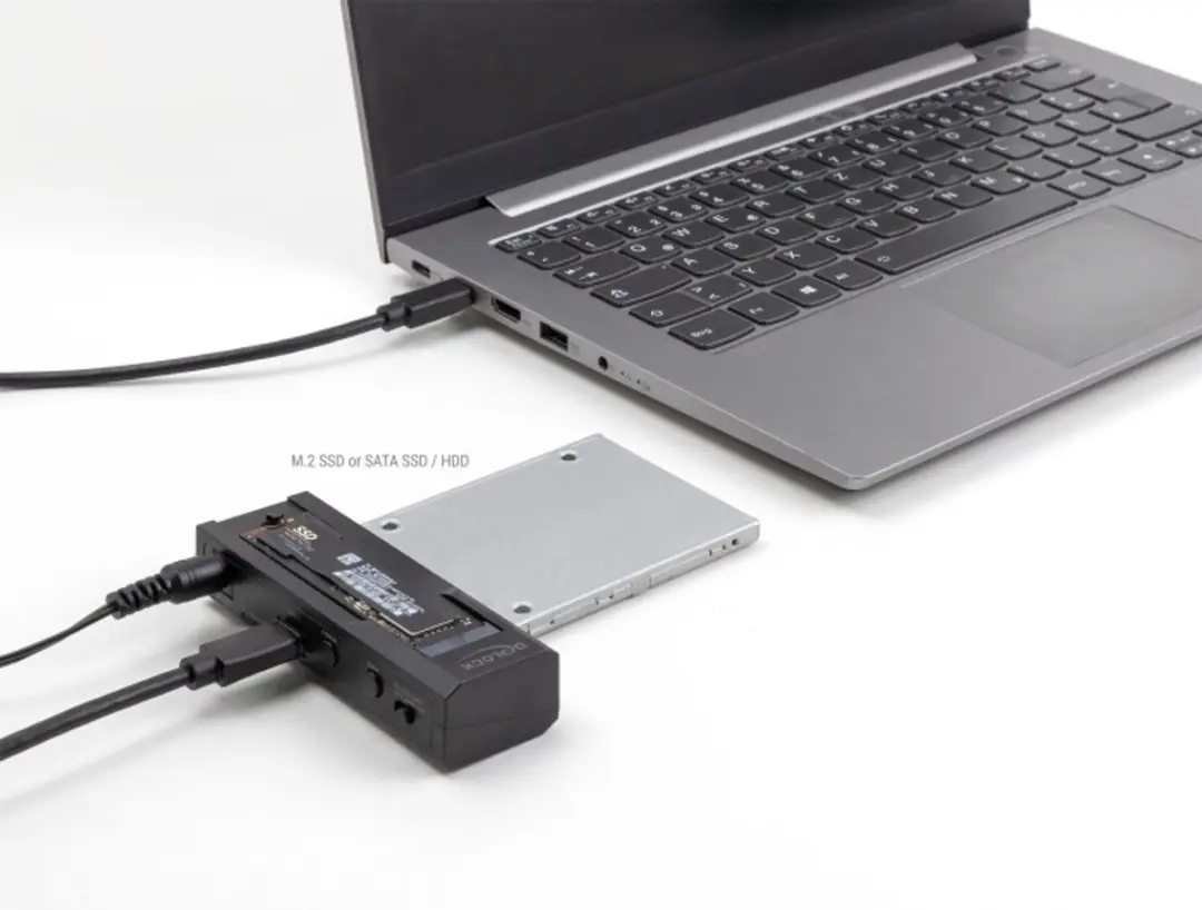 Delock USB Type-C Converter M.2/SATA SSD - Zwart - afbeelding 6 van 6