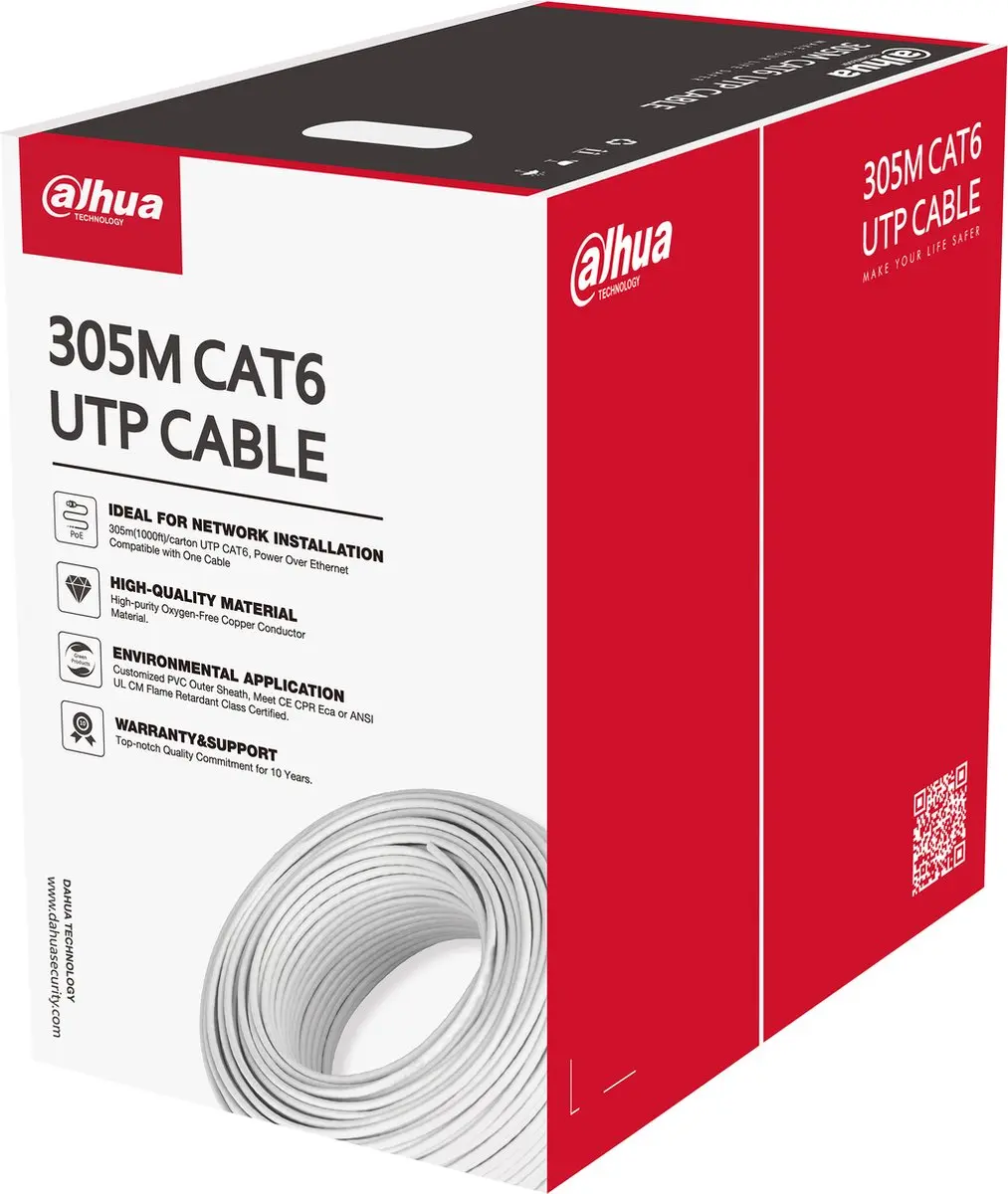 Dahua PFM920I-6UN-C-V2 CAT6 UTP Kabel