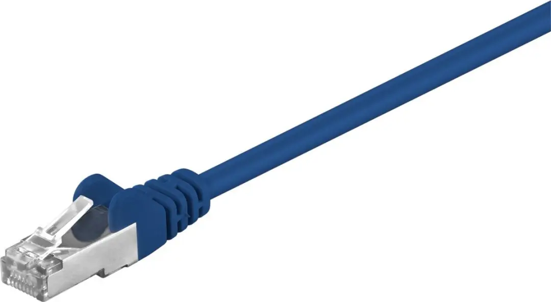 Goobay CAT 5e Patchkabel F/UTP Blauw 1m