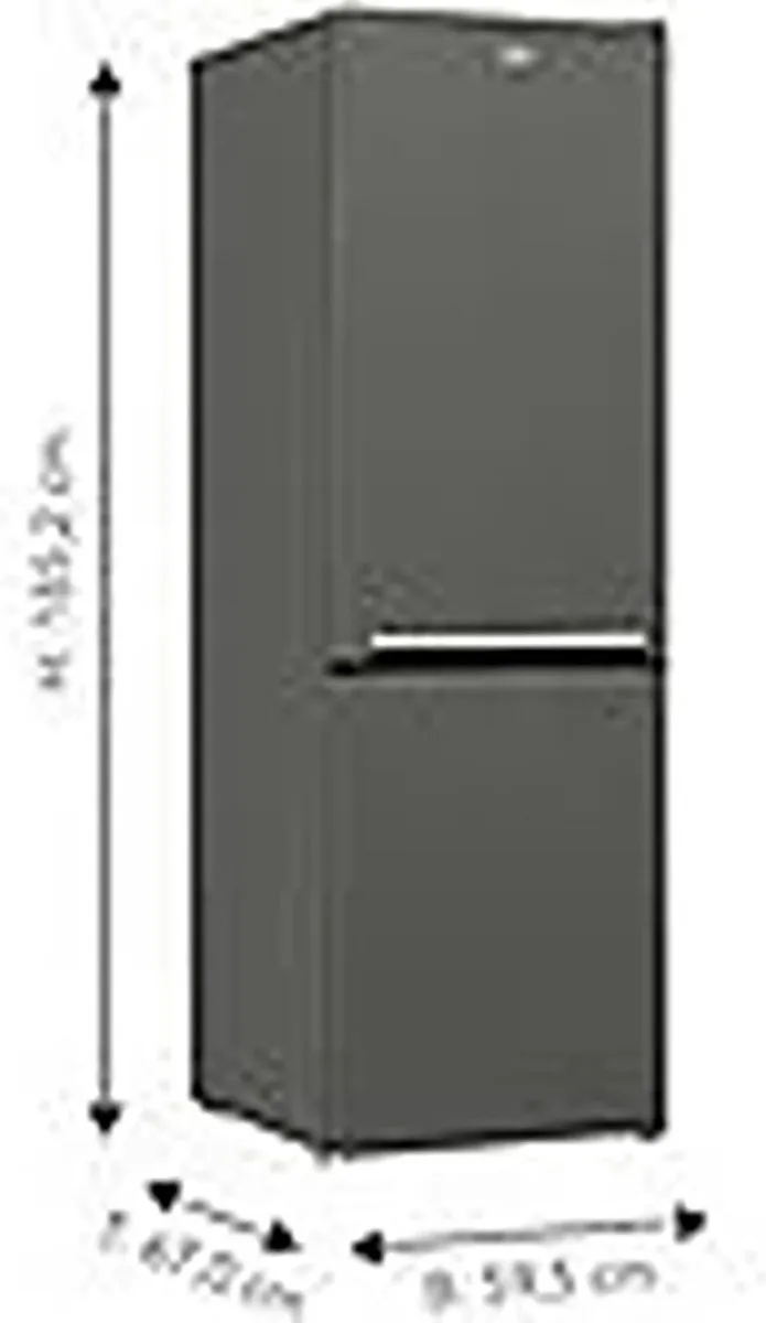 Beko RCSA366K40GN Koelkast met vriezer - 343L - Manhattan Grijs