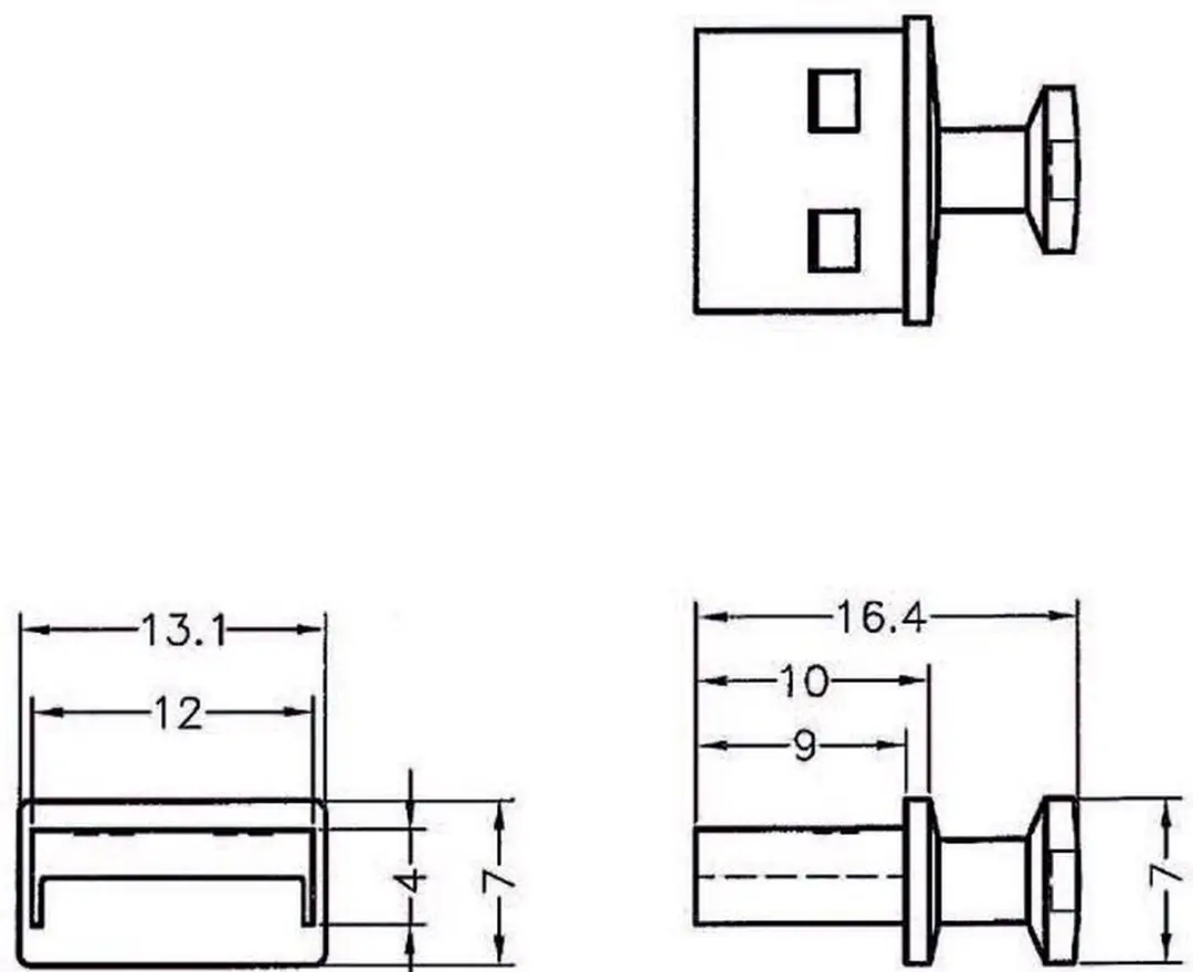 Delock USB-A Poortbeschermer Afsluitcover - 10 Stuks - Zwart
