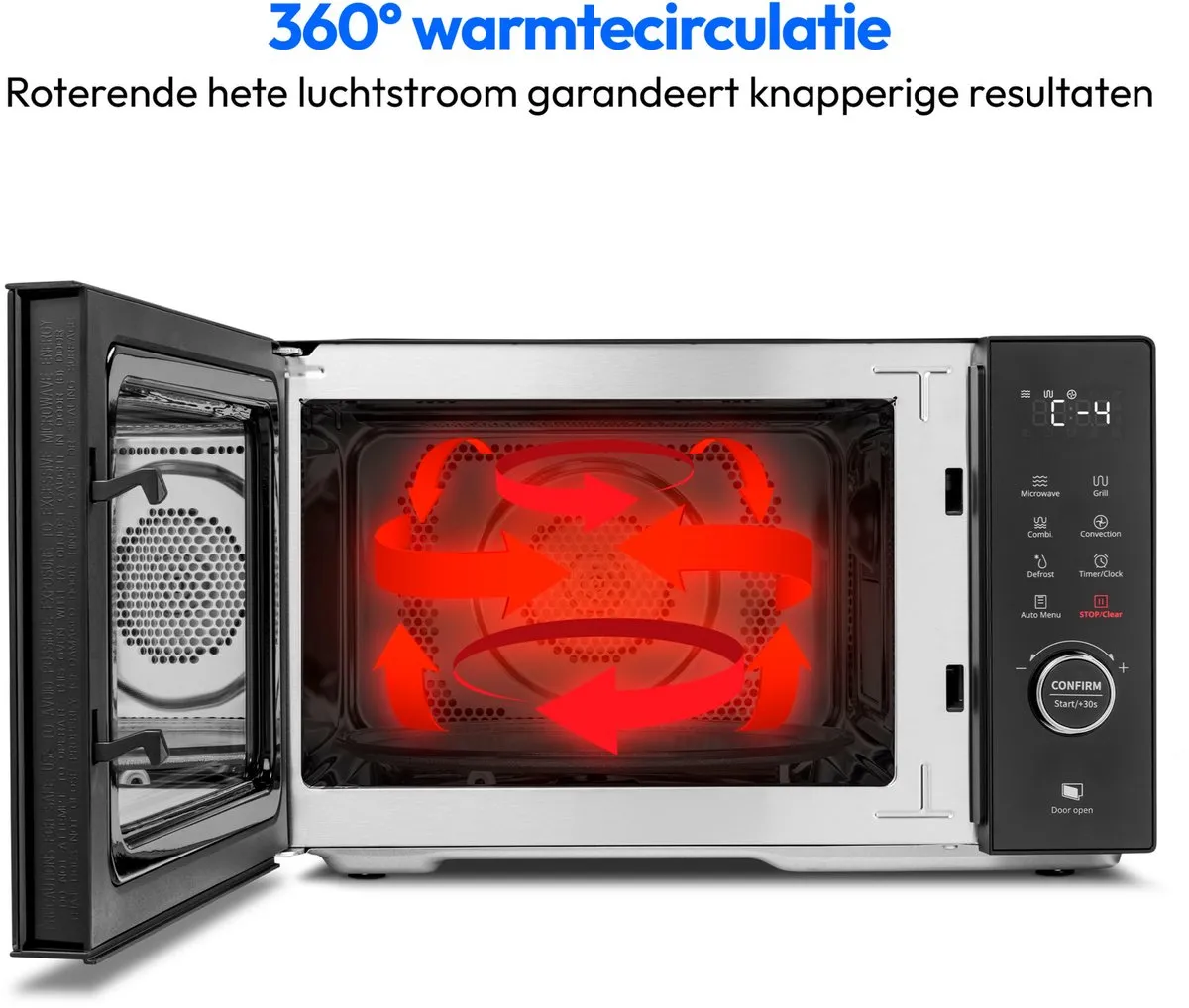 Medion MD12031 Magnetron met grill en convectie - 23L - 900W - Zwart