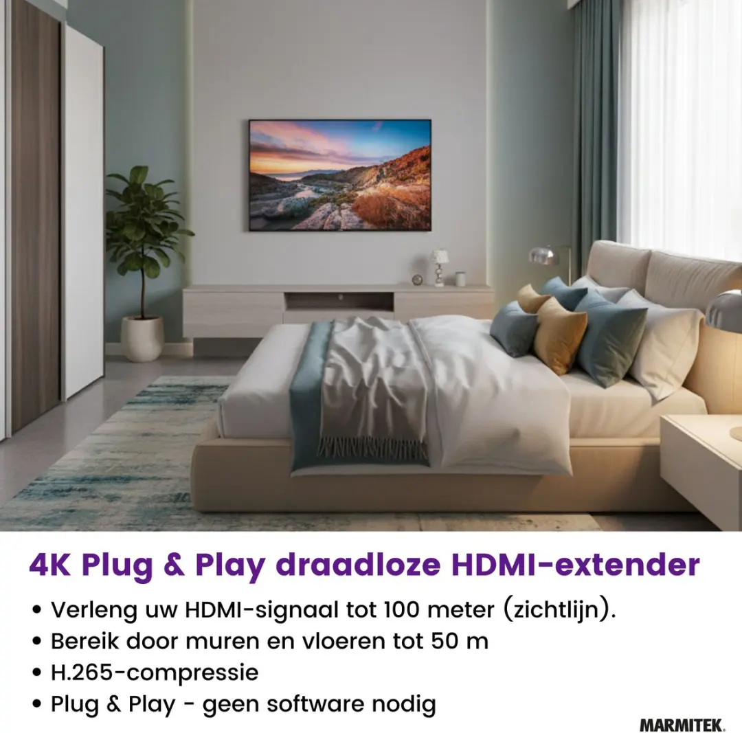 Marmitek TV Anywhere 4K Draadloze HDMI Set - 2 Stuks