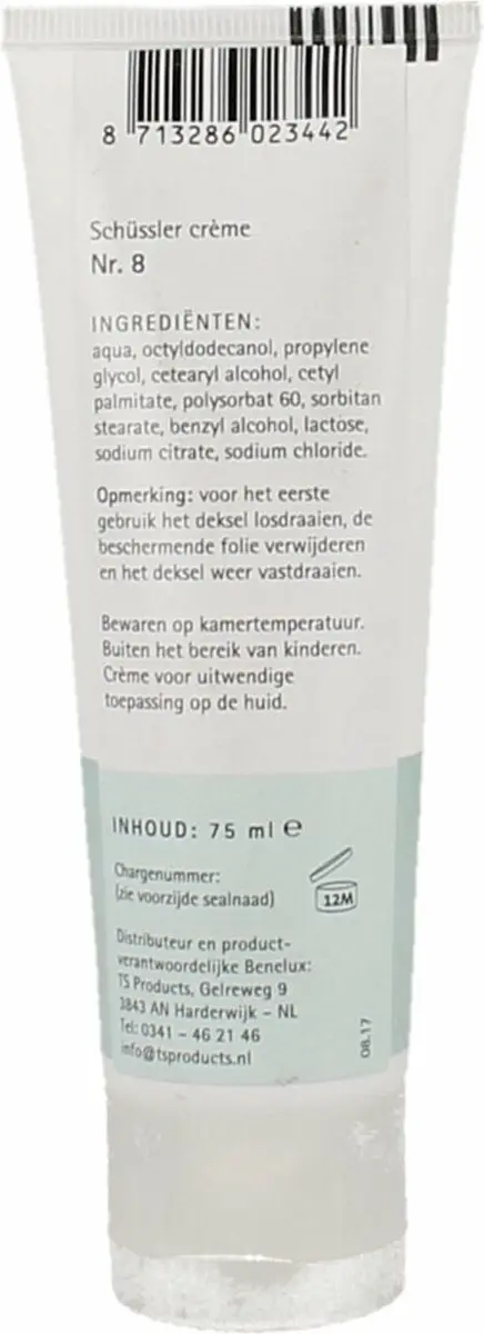 Pfluger Schüssler Zouten Crème nr.8 Natrium Chloratum D4 75ml