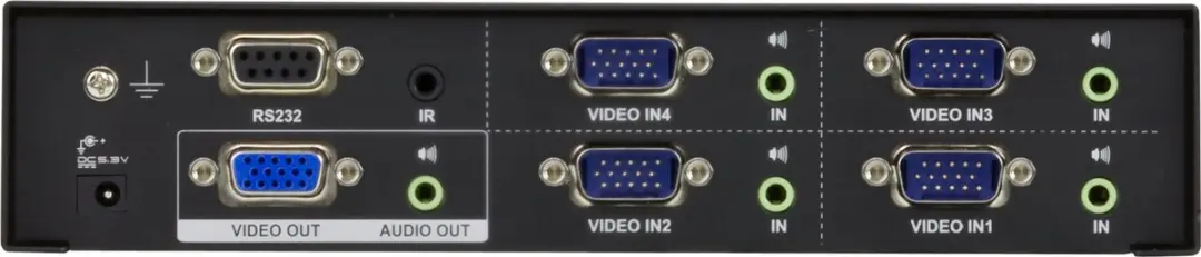 ATEN VS0401 VGA Switch 4-poorts - Audio/RS232 - Wit - afbeelding 6 van 6
