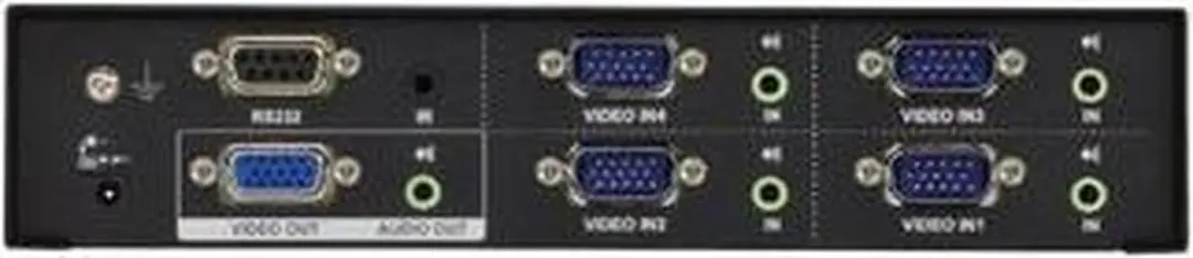 ATEN VS0401 VGA Switch 4-poorts - Audio/RS232 - Wit