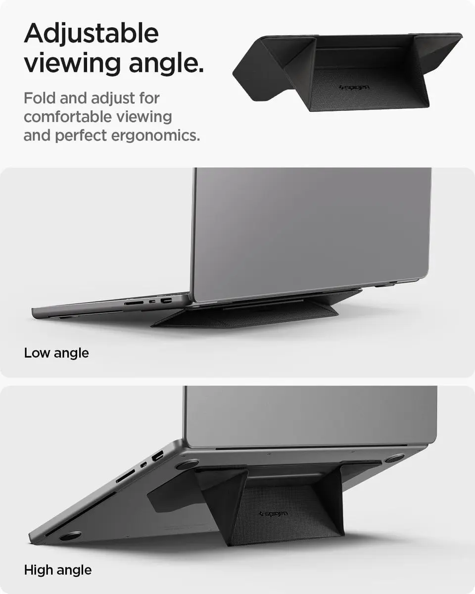 Spigen AMP10403 Laptopstandaard 16" - Zwart