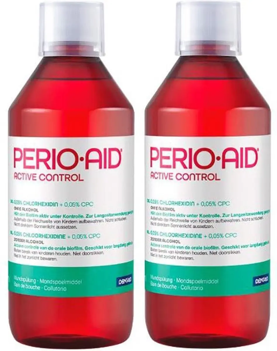 Perio Aid Active Control mondspoelmiddel 2x500ml