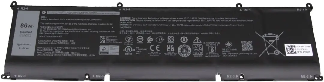 Dell 69KF2 Batterij