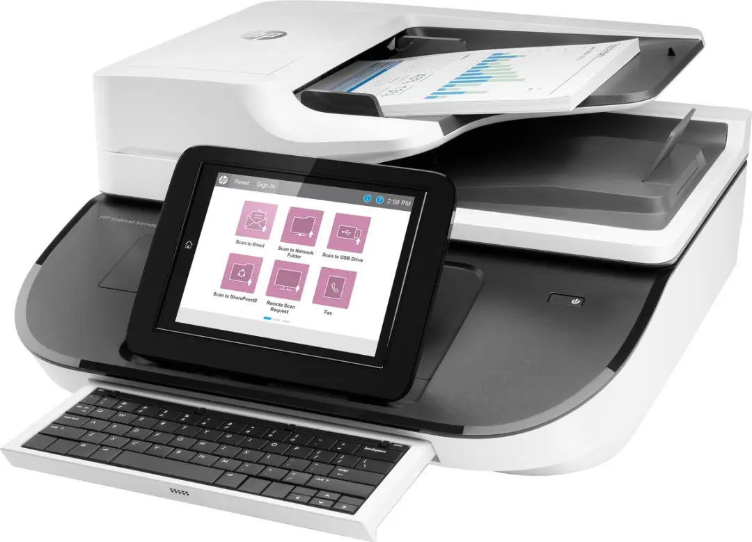 HP Digital Sender Flow 8500 fn2 L2762A Flatbed Scanner - afbeelding 6 van 6