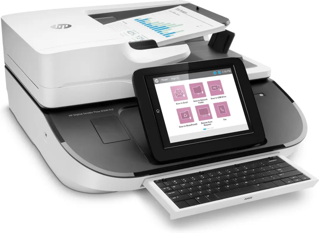 HP Digital Sender Flow 8500 fn2 Flatbed Scanner
