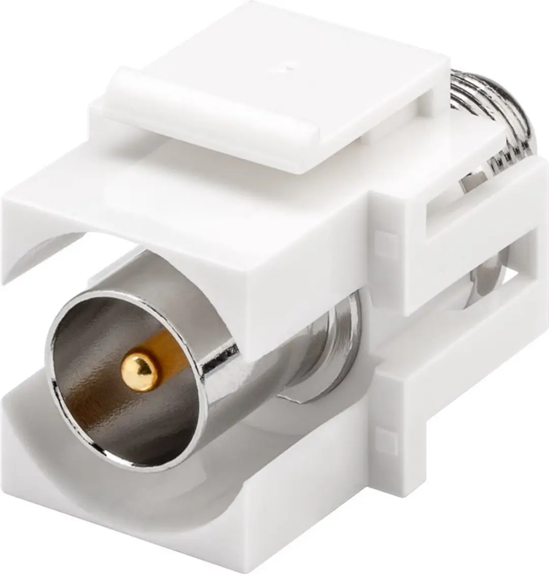 Goobay Keystone Module F Coax IEC Verzonken - Wit