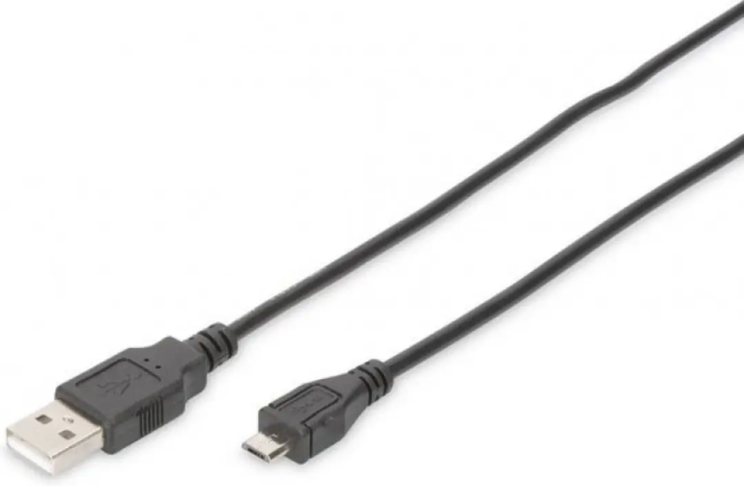 Digitus USB 2.0 USB-A naar Micro-B Kabel 1.80m - Zwart - afbeelding 6 van 6