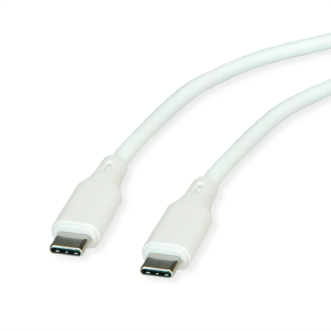 Roline USB-C-kabel 60W 1m - Wit