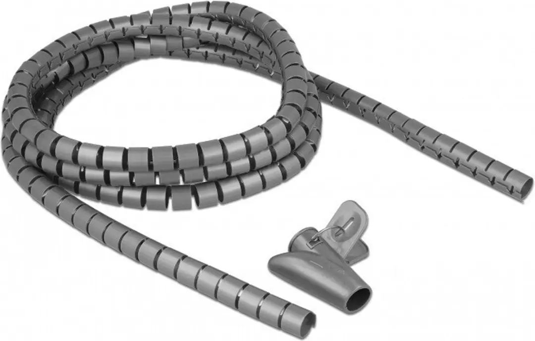 Delock Spiraalslang 2.5m x 15mm - Grijs