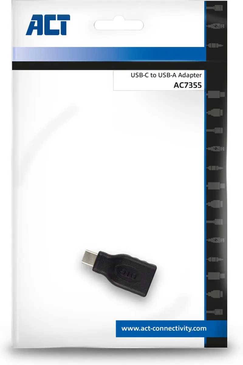 ACT AC7355 USB-C naar USB-A Adapter - 5Gbps