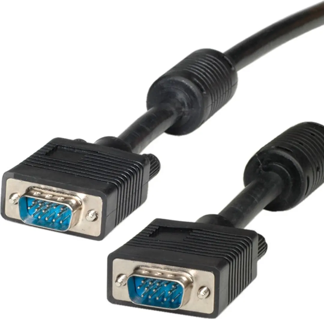 Roline SVGA Kabel HD15 M/M 15m - Ferrietkern