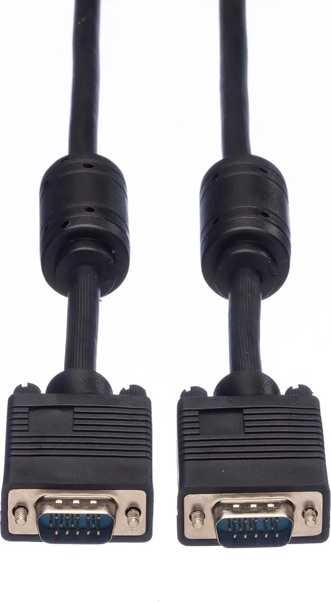 Roline SVGA Kabel HD15 M/M 15m - Ferrietkern