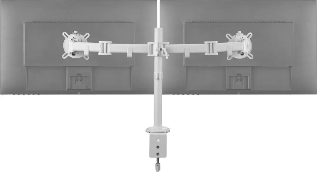 One For All DM2220 Dubbele Monitorsteun - VESA 100x100 - Wit