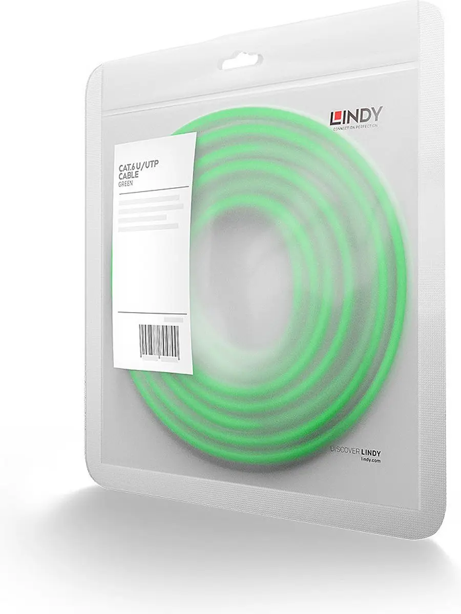 Lindy CAT 6 Patchkabel 3m - Groen
