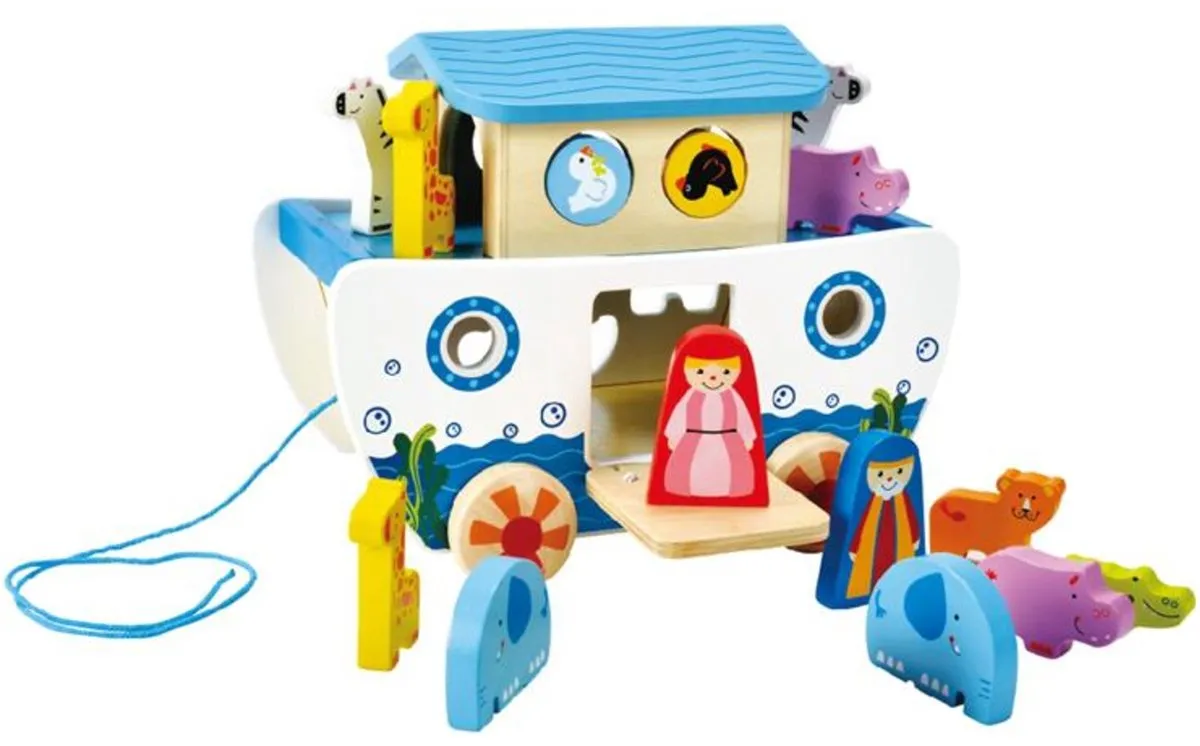 Hape Nachzieh-Arche E8049 - Veelkleurig