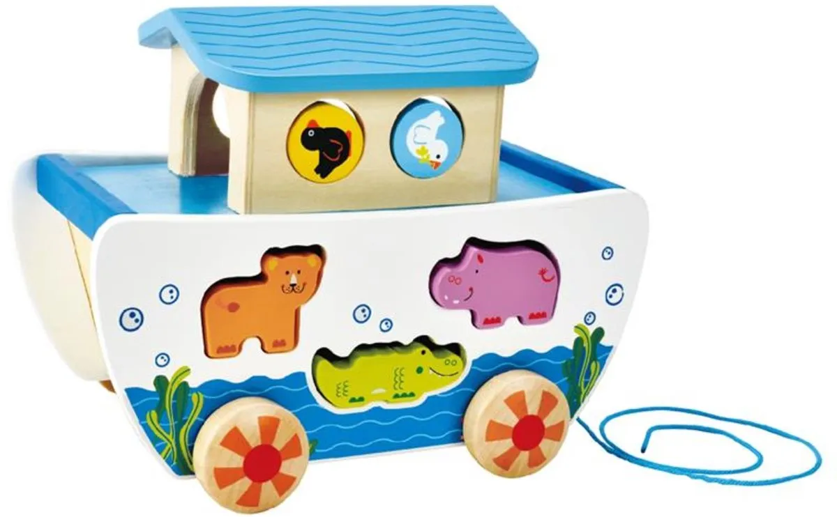 Hape Nachzieh-Arche E8049 - Veelkleurig