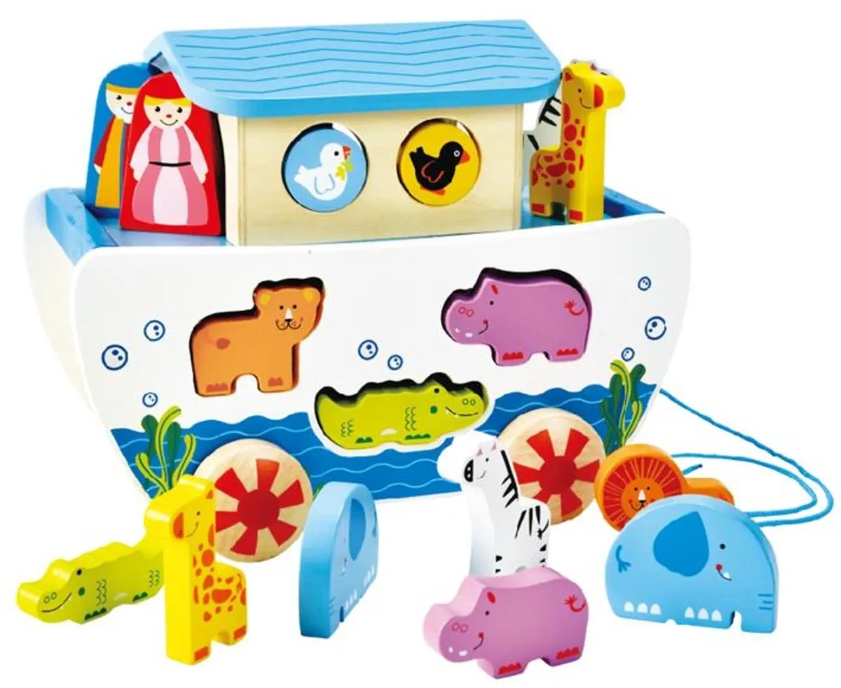 Hape Nachzieh-Arche E8049 - Veelkleurig