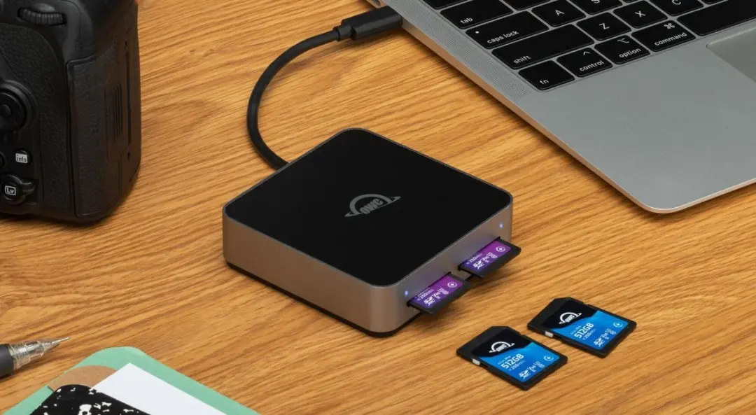 OWC USB-C Dual-Slot SDXC UHS-II Card Reader