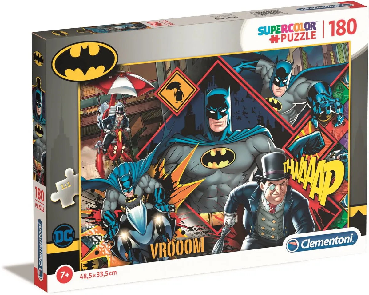 Clementoni Batman Puzzel 180 Stukjes - Multicolor