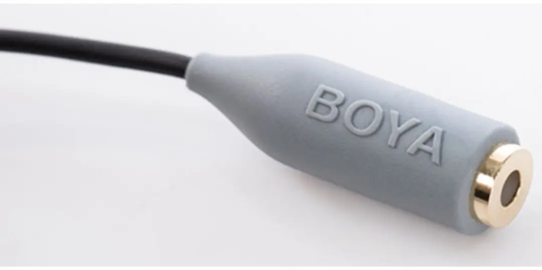 Boya By-cip Audio-adapter TRS/TRRS - Grijs