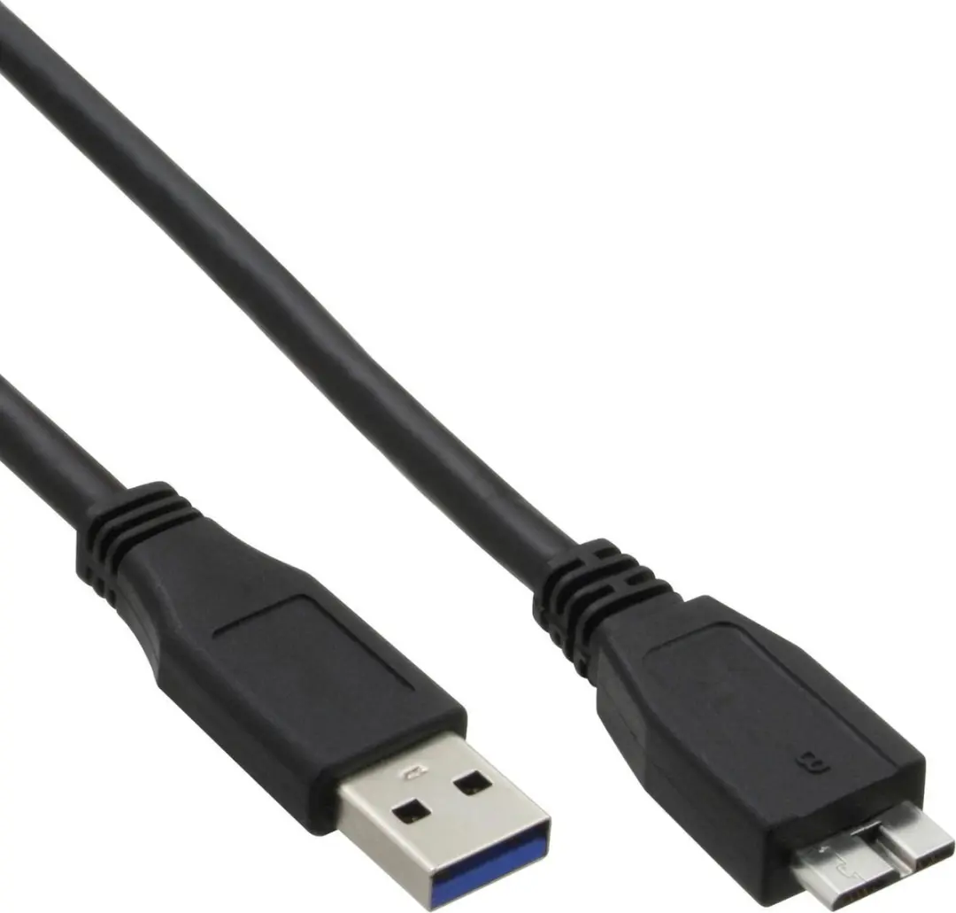 InLine 35450 USB-kabel A naar Micro-USB B 5m - Zwart