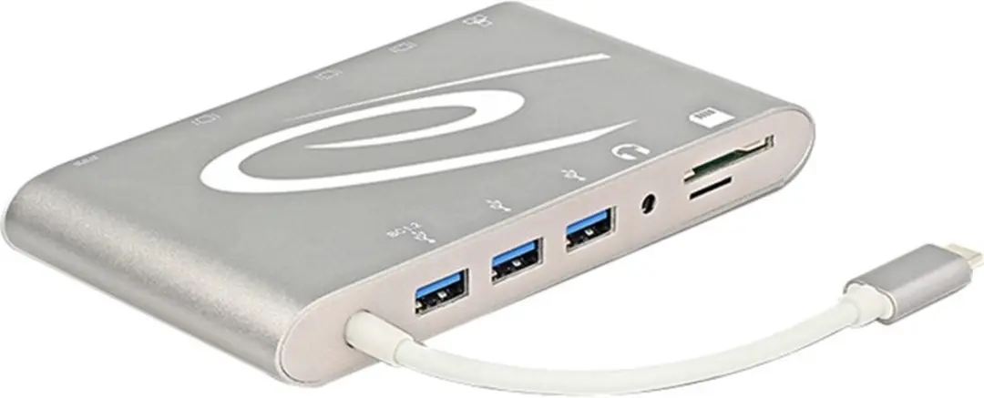 Delock 87298 Laptopdockingstation 4K - Universeel - Incl. laadfunctie