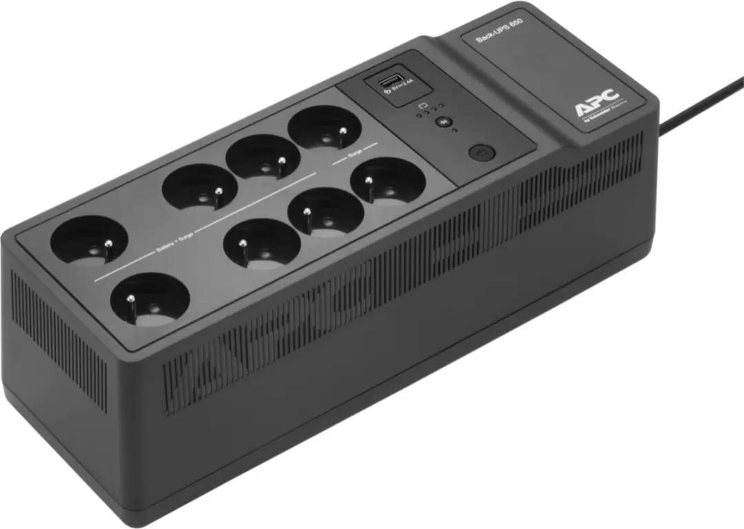 APC Back-UPS BE650G2-FR Noodstroomvoeding 650VA - 8x Stopcontacten - USB Oplader/Data