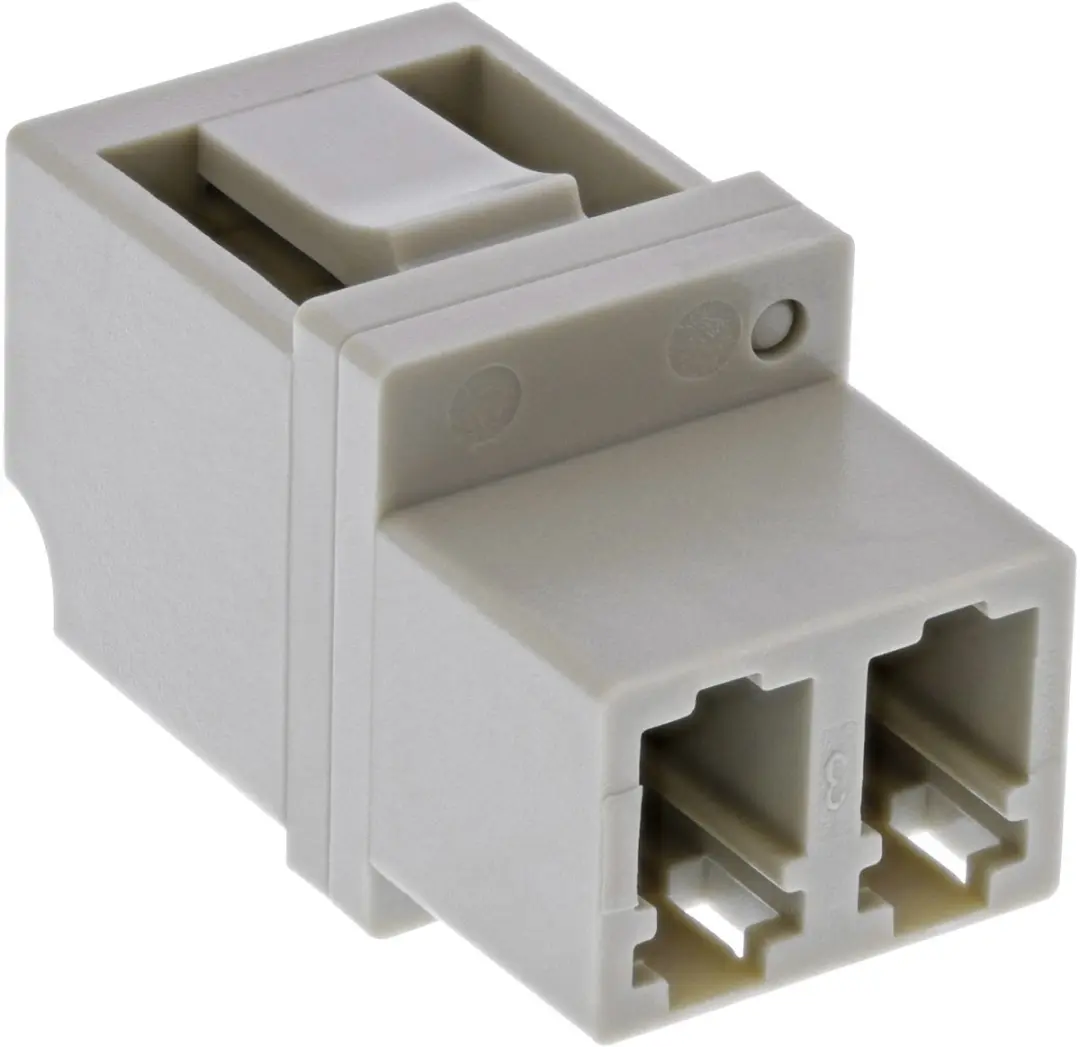 InLine LC Duplex MM Kabelkoppelstuk - Beige