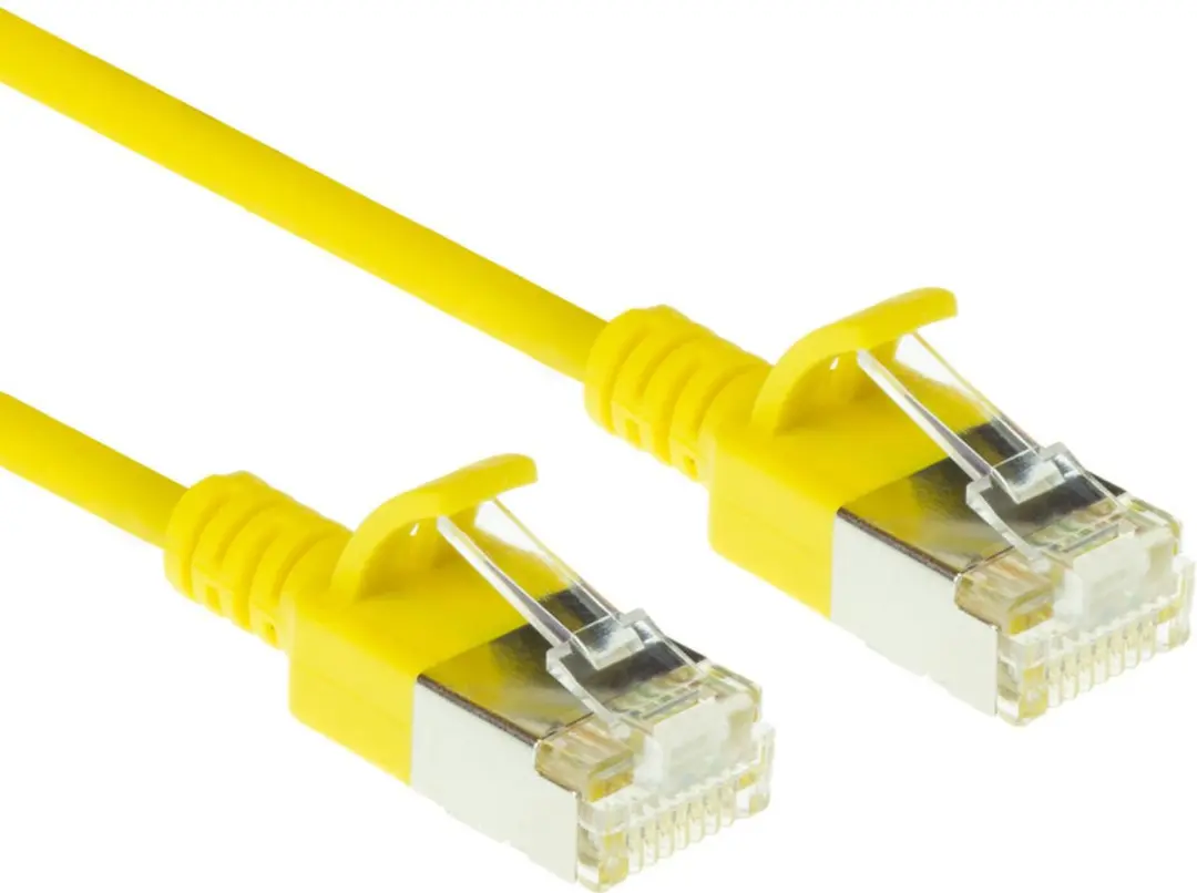 ACT DC7810 Gele LSZH U/FTP CAT6A Patchkabel 10m