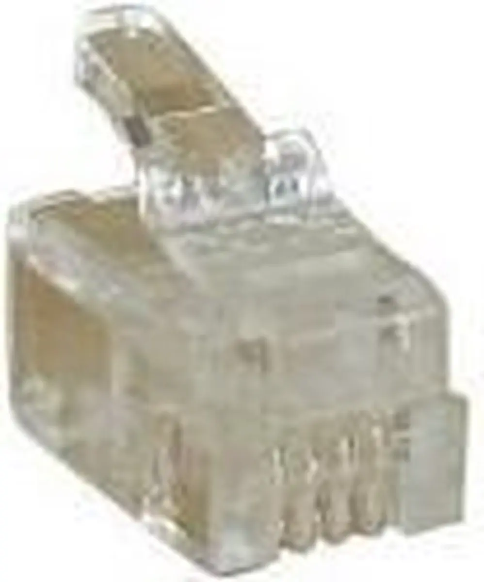 InLine RJ11 Krimpconnectoren 6P4C - 100 Stuks Transparant