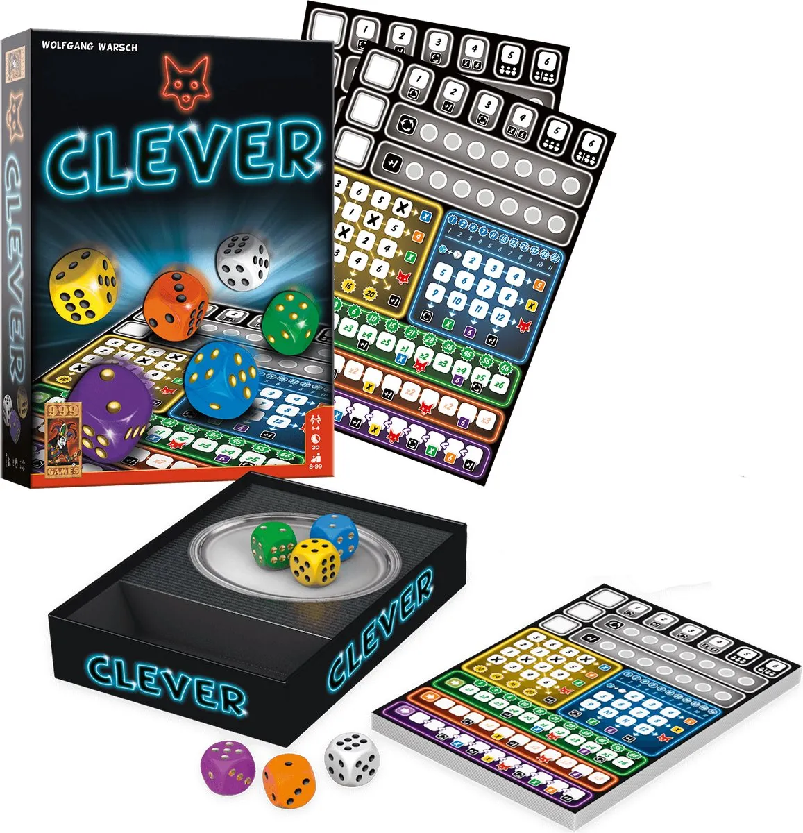 999 Games Clever Dobbelspel ACTIE-BOL05 - Multi