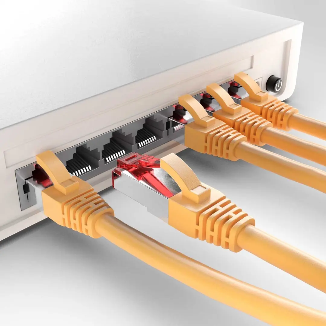 Goobay 111086 Cat 6 UTP-kabel Geel - 0,25m