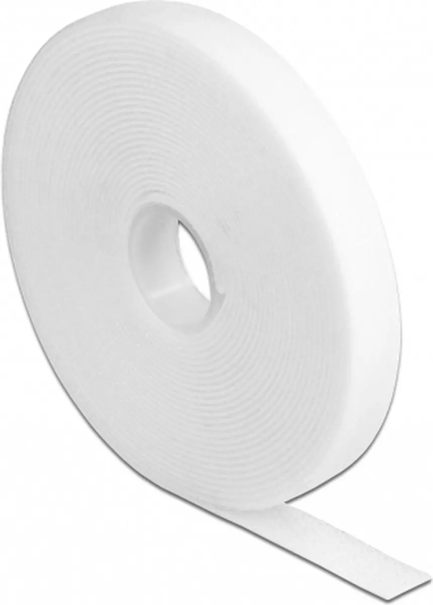 Delock Plakband 5m x 13mm - Wit