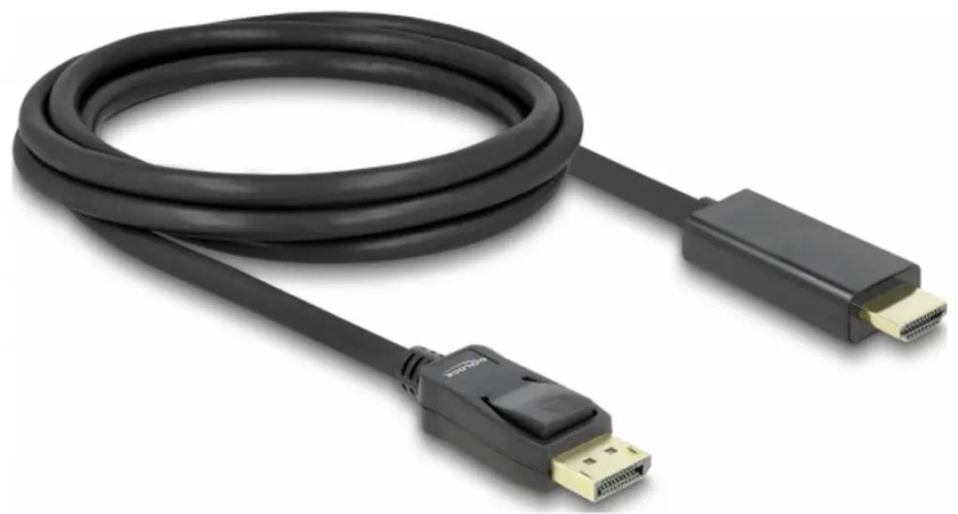 Delock DisplayPort naar HDMI Kabel 2m - Zwart