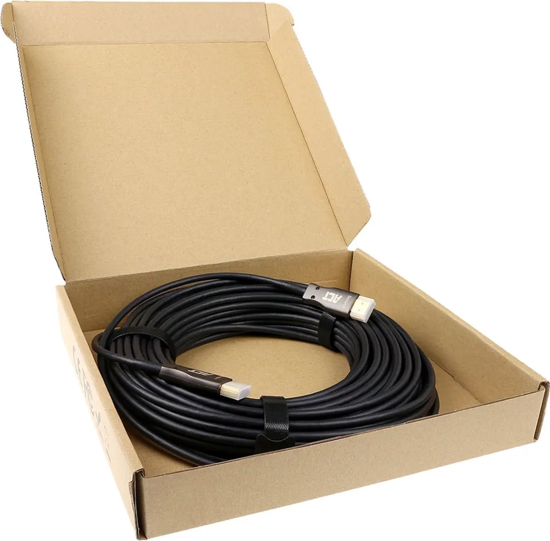 ACT HDMI Glasvezelkabel AK4118 15m - 4K@30Hz - 18Gbps - Zwart