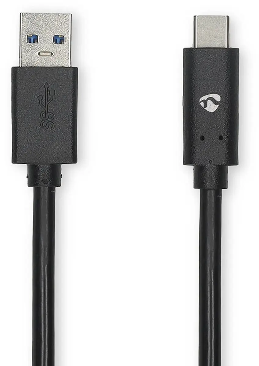 Nedis USB 3.2 Gen 1 USB-A naar USB-C Kabel 60W 1m - Zwart