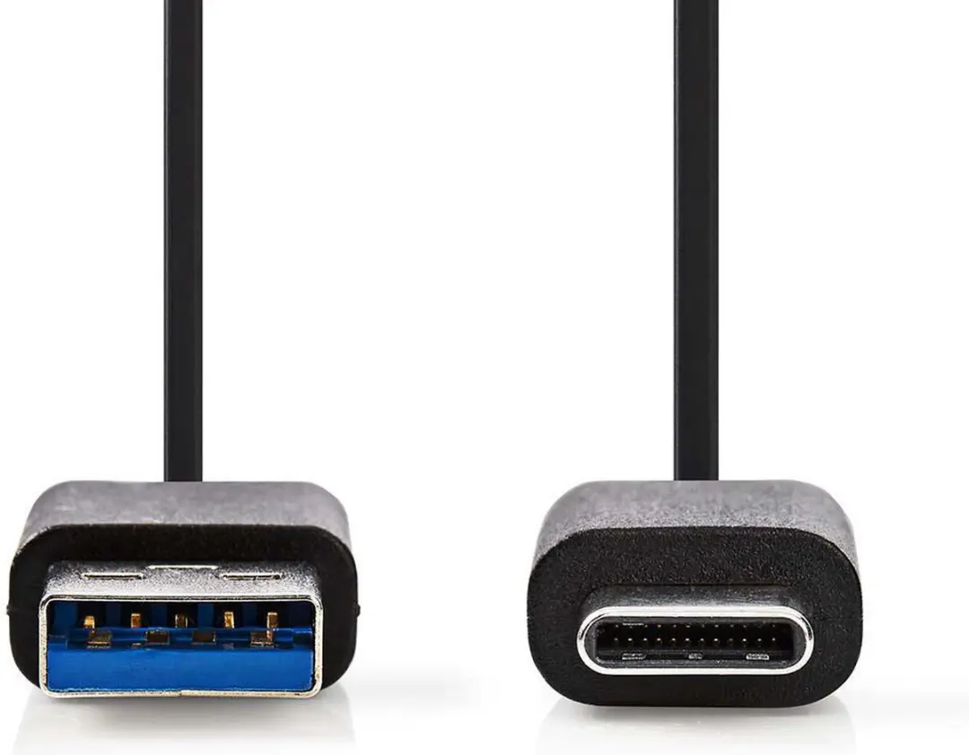 Nedis USB 3.2 Gen 1 USB-A naar USB-C Kabel 60W 1m - Zwart